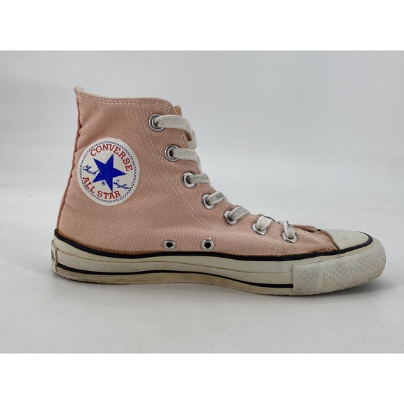 Vintage Deadstock Converse Shoes USA Men's Sz 5 Wo's Sz 7Chuck Taylor Peach Pink - Picture 5 of 14
